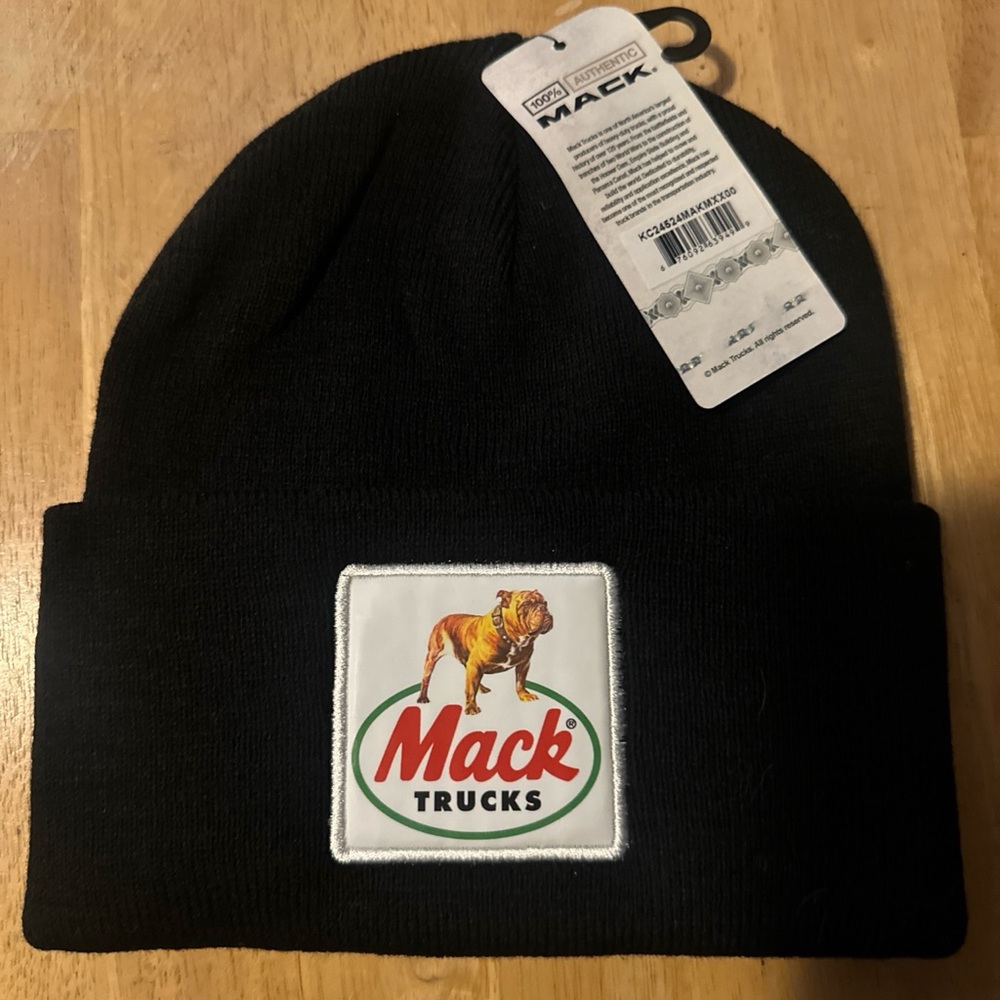 Mack Trucks Black Beanie New